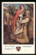 Künstler-AK Deutscher Schulverein Nr. 488: J.V. Scheffel, Ekkehard, Mit Der Herzogin Im Starken Arm  - Weltkrieg 1914-18