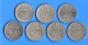 FRANCE . 1/2 FRANC . SEMEUSE DE ROTY . 1971, 1970, 1974, 1975, 1995, 1996, 2000 . LOT DE 7 PIÈCES - Réf. N°291B - - 50 Centimes