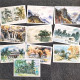 China Postcard 10 Watercolor Postcards Featuring The Scenery Of Mount Lu - China