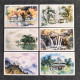 China Postcard 10 Watercolor Postcards Featuring The Scenery Of Mount Lu - Cina