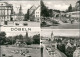 Ansichtskarte Döbeln Roter Platz, HO Gaststätte, Freibad 1975 - Döbeln