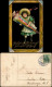 Glückwunsch - Schulanfang/Einschulung Mädchen Mit Zuckertüte Prägekarte 1911 - Children's School Start