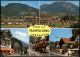 Ansichtskarte Ruhpolding Mehrbild: Straße, Restaurant, Fuhrwerk 1975 - Ruhpolding