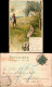 Ansichtskarte  Künstlerkarte Schäfer Und Frau - Goldsonne 1900 Goldrand - 1900-1949