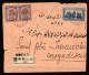 SOMALIA ITALIANA, BUSTA 1927, SASS. 77+80+84, ODDUR X MOGADISCIO, MOLTO RARO - Somalia