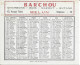 Petit Calendrier 1955 Barchou Charbons Bois Mazout Butane Melun 43 Avenue Thiers Parfait état - Tamaño Pequeño : 1941-60