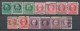 1917-1918 CUBA Set Of 13 USED STAMPS (Michel # 39-41) CV €3.90 - Oblitérés