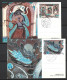 CHINE. N°2827-30 De 1987 Sur 4 Cartes Maximums. Fresques Bouddhiques De Dunhuang. - Cartes-maximum