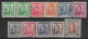 1938-1947 NEW ZEALAND Set Of 11 Used Stamps (Scott # 227A,228B,228C,258,260-264,268) CV $4.40 - Usati