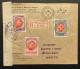 Lettre Recommandé Affr. OBP 132/134 - Le Havre St Adresse > Baarle Duc + Censure - 1914-1915 Red Cross