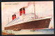 AK Passagierschiff RMS Queen Elizabeth Vor Der Küste  - Steamers
