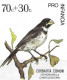 Delcampe - Argentine Football Oiseaux Passereaux Sporophile Birds Seedeater Vögel Samenfresser Aves Corbatita Uccelli ** 1974 20€ - Sperlingsvögel & Singvögel