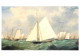 Art - Peinture - Fitz Hugh Lane - New York Yacht Club Regatta - Carte Neuve - CPM - Voir Scans Recto-Verso - Malerei & Gemälde