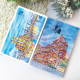 China Postcard Chongqing Landscape Handdrawn Bookmark Postcard, Hongya Cave Ciqikou，11pcs - China