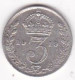 Grande Bretagne. 3 Pence 1919 . George VI, En Argent , KM# 813, Superbe - F. 3 Pence