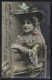 Foto-AK Photochemie Berlin Nr. 4271-3: Junge Sitzende Frau Im Rüschenkleid Mit Hut Und Perlenkette  - Photographs