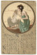 ILLUSTRATEUR RAPHAEL KIRCHNER FEMME AU PELICAN 1904 CPA 2 SCANS - Kirchner, Raphael