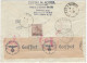 BOHÊME & MORAVIE - Lettre Recommandée Censurée Par Avion Exprès Prague 23 Février 1942 N°28 X6 Pour Lunéville - Briefe U. Dokumente