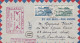 Env R Par Avion T.P. Ob St Et  Miquelon 31 8 1948 1ère Liaison Postale Aérienne Usa Canada France Pour Mass USA - Lettres & Documents