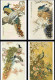 China Postcard Peacock Postcards From A Famous Chinese Painting Artist 8 Pcs - Cina