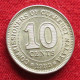 Malaya 10 Cents 1939 W ºº - Malaysie