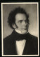 AK Franz Schubert Im Portrait Mit Lockigem Haar Und Einer Brille  - Artistes