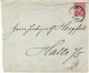 GERMANY EMPIRE 1888 COVER  MiNr U 12 B SENT FROM VIETZ /WITNICA/ TO HALLE - Cartas & Documentos