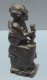 -JOLIE STATUETTE BOIS Foncé ORIGINE AFRICAINE PAYS A DEFINIR FEMME AFRICAINE     E - Arte Africana