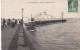 44. SAINT NAZAIRE. CPA . L'ESTACADE A L'ENTREE DU PORT. ANIMATION. ANNEE 1909 + TEXTE - Saint Nazaire