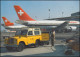 Schweiz 1344 Luftpost / Flugpostverladung 1988, PTT-Grußkarte Zum Jahreswechsel - Maximumkarten (MC)