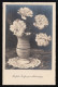 Foto AK No. 1636/1 Weiße Nelken In Vase, Namenstag, ULM 18.3.1938 - Autres & Non Classés