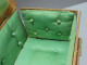 Delcampe - -BOITE à COUTURE/ BIJOUX Contreplaqué Découpé Feuilles Volutes Tissu Vert   E - Cajas/Cofres