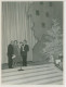 Photo De Jean Nohain, Gabrielle Sainderichin Et Du Ventriloque Jacques Courtois, Noel Hotel De Ville De Paris En 1957 - Célébrités