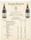 FA 3128    FACTURE   TARIF  VINS  PASQUIER-DESVIGNES    SAINT LAGER  RHONE           (1950) - Alimentaire