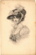 CPA AK Lady In A Hat ARTIST SIGNED (1387057) - 1900-1949