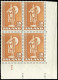 Island, 1945, 240 E, Postfrisch, Viererblock - Other & Unclassified