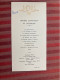 Menu Ancien PREMIERE COMMUNION DE JACQUELINE   Signature Manuscrite  AUGE  4 JUIN 1939 - Menus