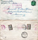 USA 1930, 2 Weihnachten Vignetten Rs. Auf Reko-AR Brief M. 25 C. V. Memphis - Other & Unclassified