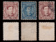 Sellos.España.1876 Corona Y Alfonso XII.7 Valores Matasello - Usati