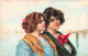 FANTAISIES - Femmes - Sur La Plage - Mer - Bateau - Carte Postale Ancienne - Mujeres