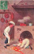 ENFANTS - Dessins D'enfants - Dans La Cuisine - Un Accident - Carte Postale Ancienne - Kindertekeningen