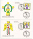 Germany 1990 5 FDCs Scott B697-B700 Christmas - Angels, Smoking Manikin, Nutcracker - 1981-1990