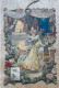 Carton GAUFRÉ Support Calendrier LIEBIG - FELIX POTIN Orléans CONTE Cendrillon 39x27cm - Liebig