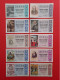 AÑO 1974 COMPLETO LOTERÍA NACIONAL ESPAÑA, SÁBADOS, TODOS LOS DECIMOS DEL AÑO - Lottery Tickets