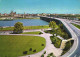 MANNHEIM, LUDWIGSHAFEN, BRIDGE, CARS, PARK, SHIP, ARCHITECTURE, BADEN WURTTEMBERG, GERMANY, POSTCARD - Mannheim