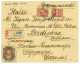 P2919 - RUSSIA , FROM MARIUPOL, REGISTRED 1922 TO ITALY 2,88 RUBEL FRANKING, VERY DECORATIVE - Cartas & Documentos