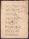 Poeme Manuscrit Envoye Par Lemiere, Membre De L'academie Française à Voltaire 1769, - Manuskripte