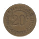SAINT ETIENNE - 175.06 - Monnaie De Nécessité - 20 Centimes - Graveur Chambon - Monétaires / De Nécessité