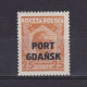 DANZIG 1928, Mi# 19, Overprint, MH - Port Gdansk