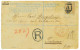 P2929 - CEYLON, REGISTRED STATIONERY, OVPT 15 CT. WITH ADDITIONAL 25 CT. QV STAMP. 1888 FROM COLOMBO TO PALERMO SICILY - Ceylon (...-1947)